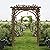 VINGLI 85in Wooden Arbor, Wedding Arch for Ceremony, Wood Trellis for Plant Climbing, Christmas Decor Pergola for Garden Backyard, Lawn (Brown)