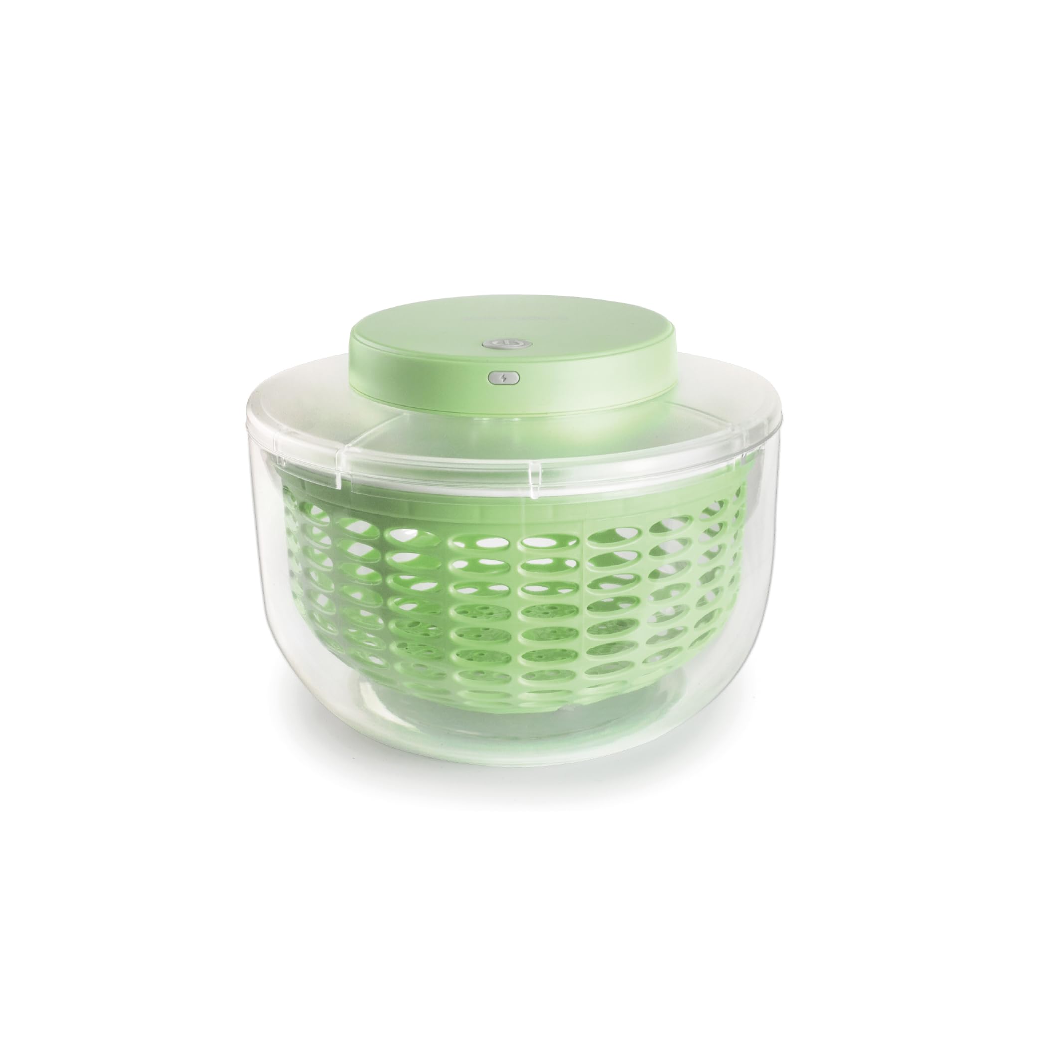 IBILI - Centrifugadora Eléctrica Spin 2,80 Lt, Centrifugador eléctrico de ensalada y verduras, recargable por USB, secado rápido
