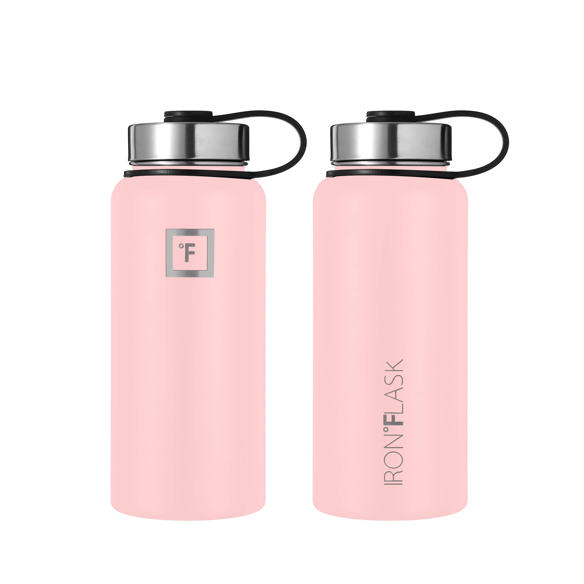Iron Flask Sportwasserflasche - 1180 ml, 3 Deckel (Strohdeckel), vakuumisolierter Edelstahl, doppelwandig, Thermobecher, Kantine aus Metall