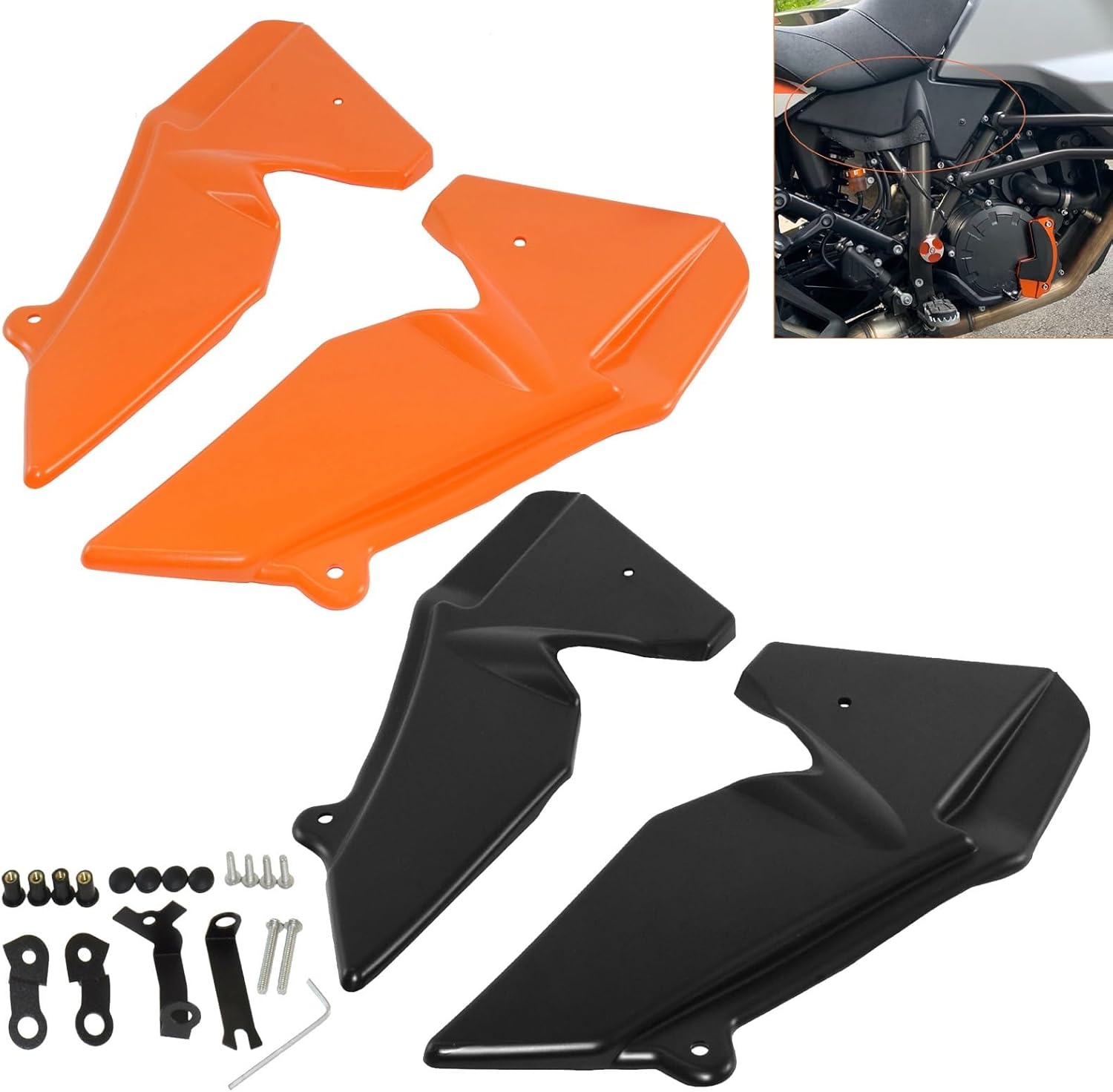 AWLQAPFSQ Kawasaki Z 900 2020-2024 オートバイ用サイドトリム