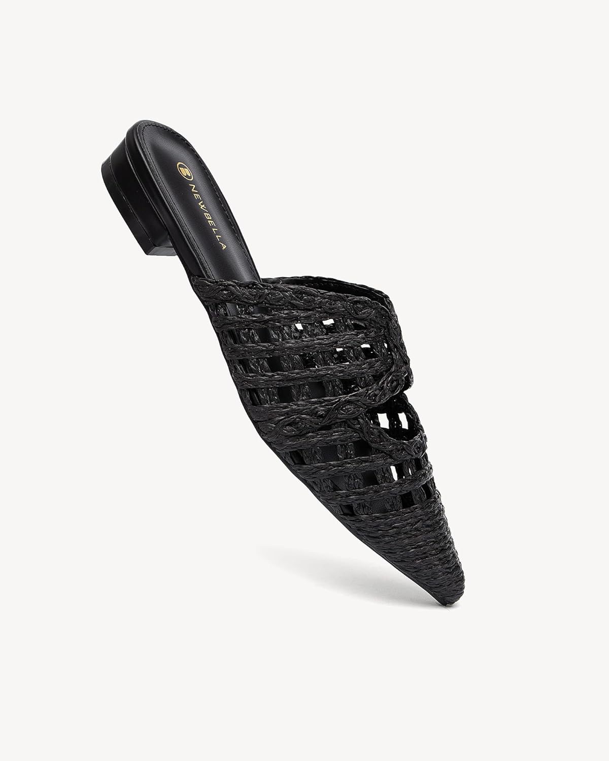 NEWBELLA Women's Low Heel Mules - Pointed Toe Slip On Commuter Shoes, Comfortable Casual Sandals for Work & Everyday Wear - Image 4