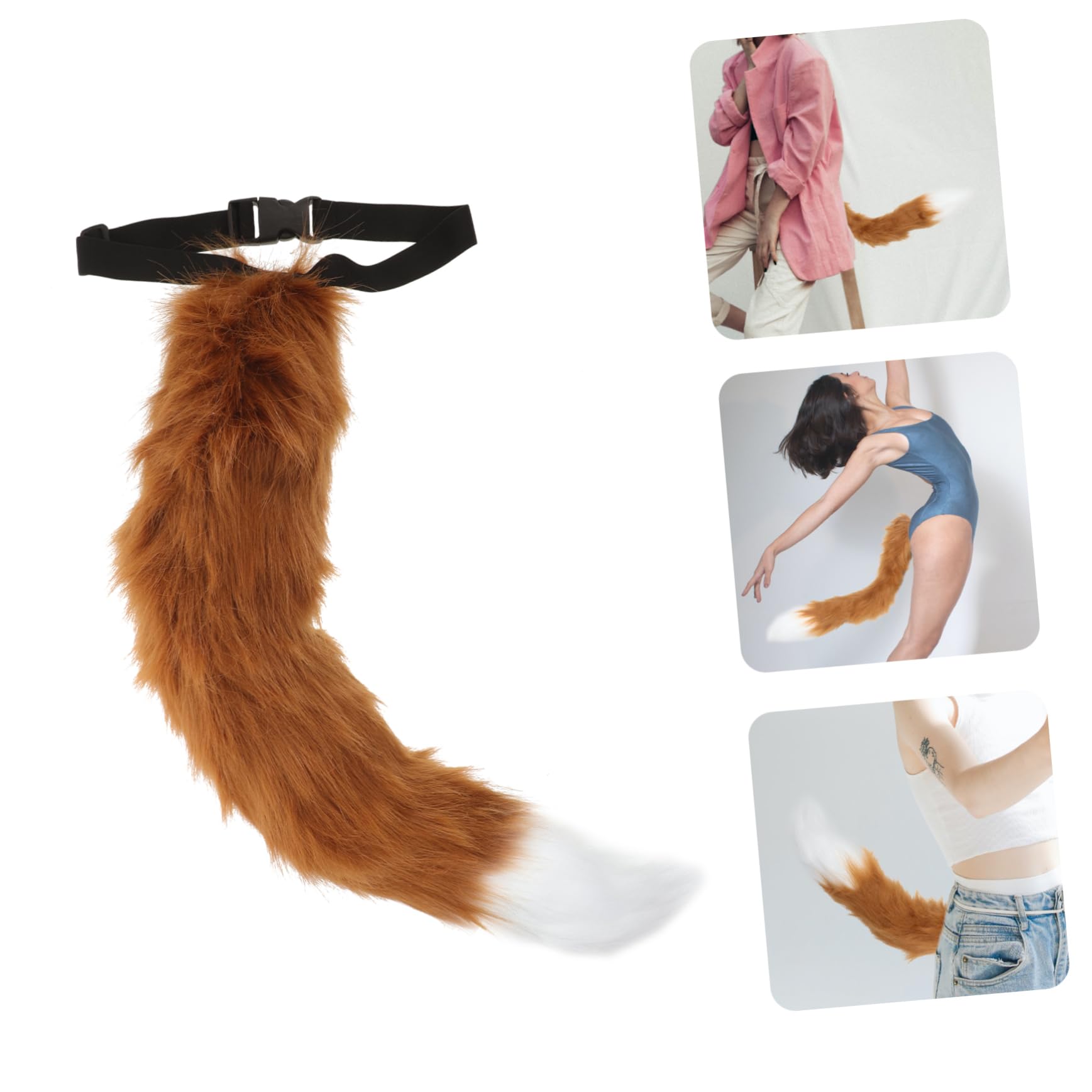 LIFKOME Accesorios De De Animal De Peluche De Animal Cosplay De Para Cosplay De Animal Para Fiesta De Para Halloween Traje De Felpa Brown