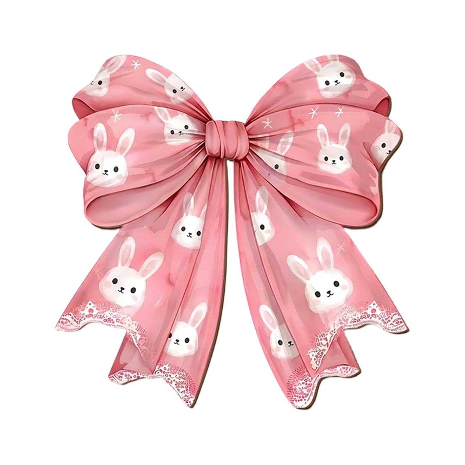 Bows Bowknot Welcome Door for Apartment Easter Bunnies Wooden Door Hanger Bows Wall Hanging Hanger