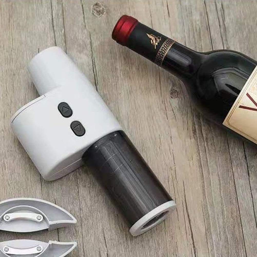 Abre de Vino eléctrico, Botella de Vino eléctrico automático inalámbrico abrelatas de sacacorchos con Cortador de lámina para hogar, Bodega, Fiesta, Bar y como Regalo