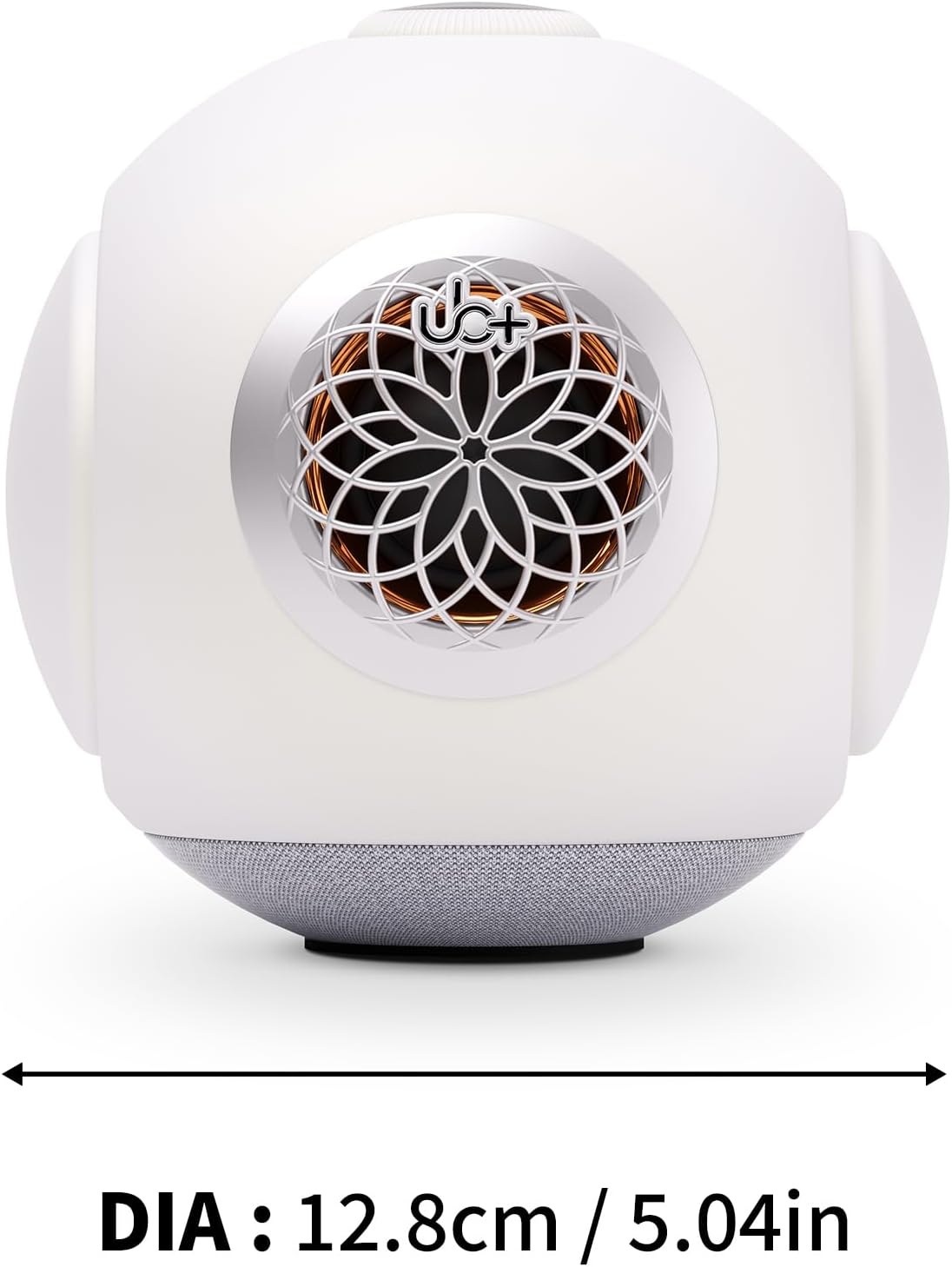 UB+ dBMiNi Portable Bluetooth Speaker with Dual Bass,Hi-Fi Stereo Sound, TWS Pairing, Bluetooth 5.4, Long Battery Life, for Outdoor and Travel Use (Pearl White) - Image 2