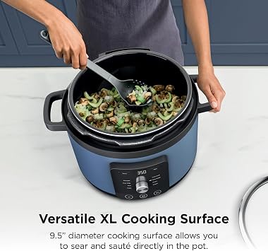 Ninja HyperHeatTM 9-in-1 Pressure Cooker, 6.5-qt, Blue Macaron, PC201