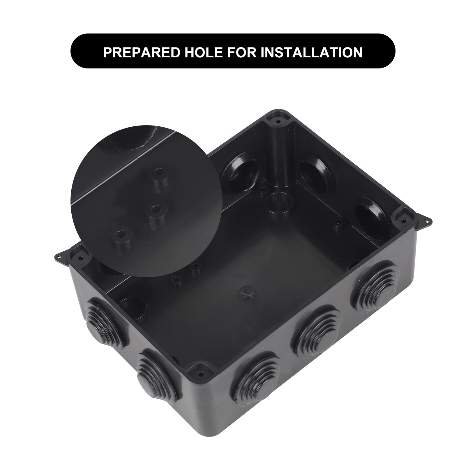 CPROSP 2 Caja Estanca Exterior Electrica Blancas, Caja Cuadrada IP65 150 x 110 x 70 mm