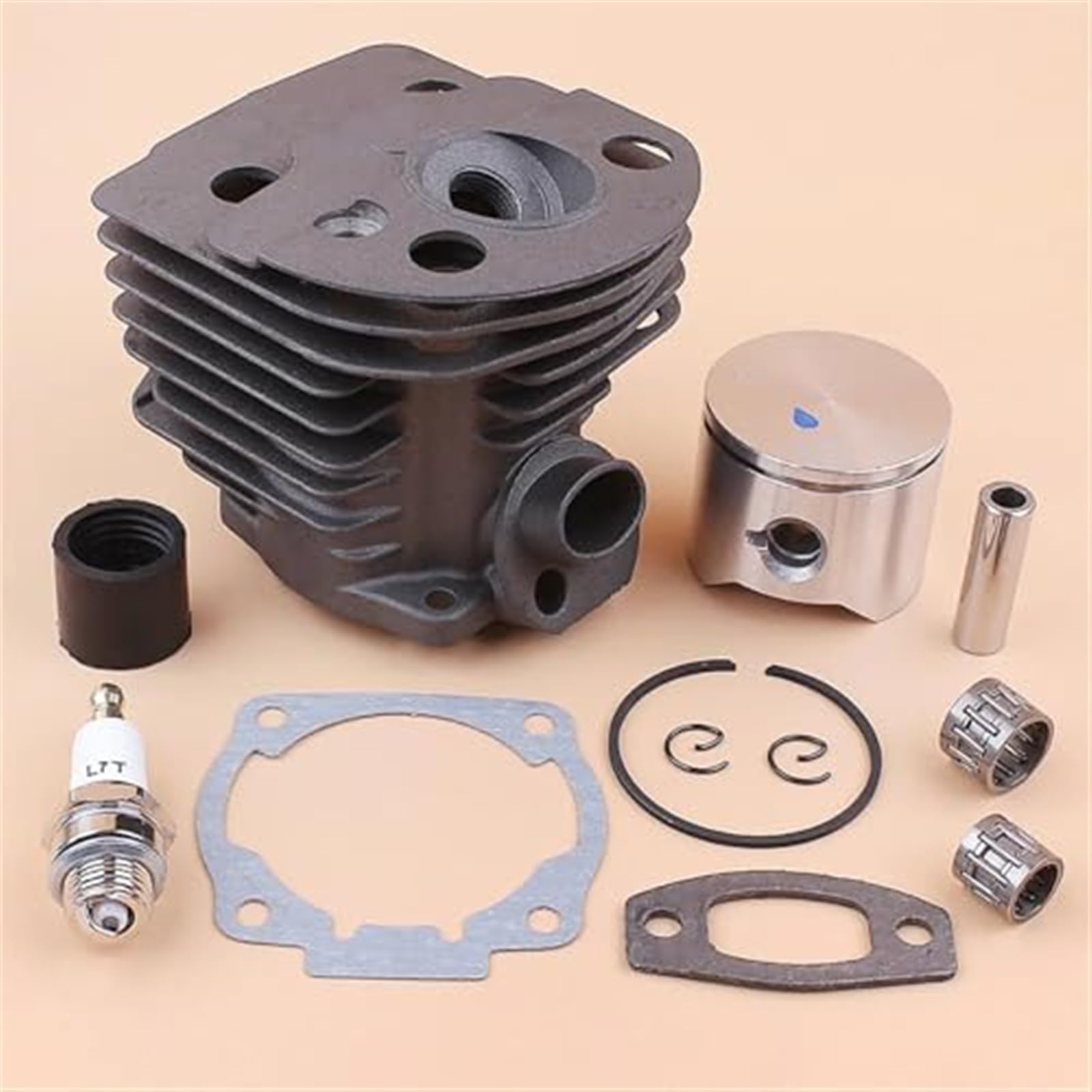 45mm zestaw uszczelek łożyska tłoka głowicy cylindra, dla Husqvarna, 55 51 50 części silnika piły łańcuchowej zestaw do regeneracji silnika
