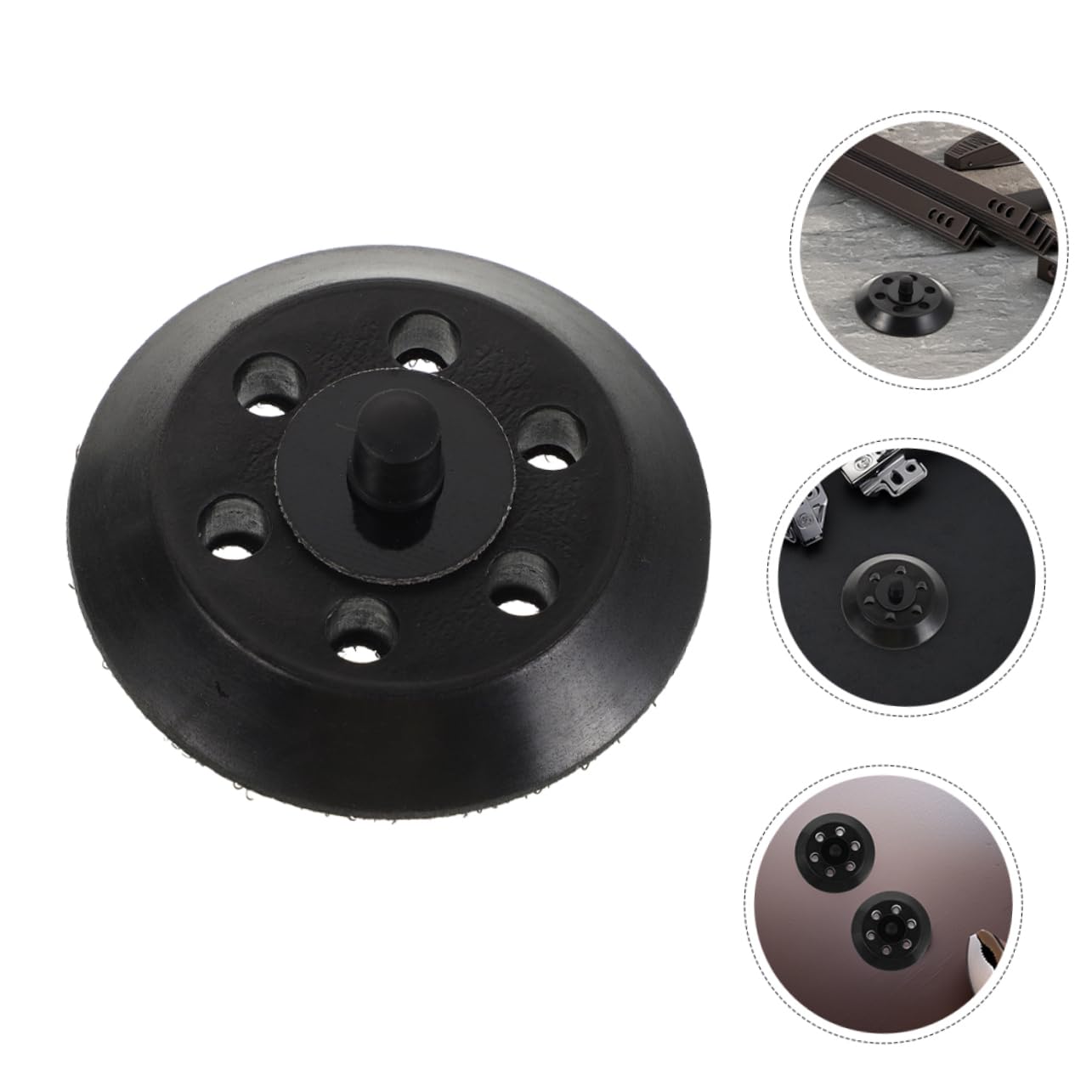 Zerodeko 2pcs Car Polisher Backing Plate Sandpaper Buffer Pad for Drill Polishing Tray Compatible with Various Sandpaper Machines for Automotive Buffing and Polishing Tasks