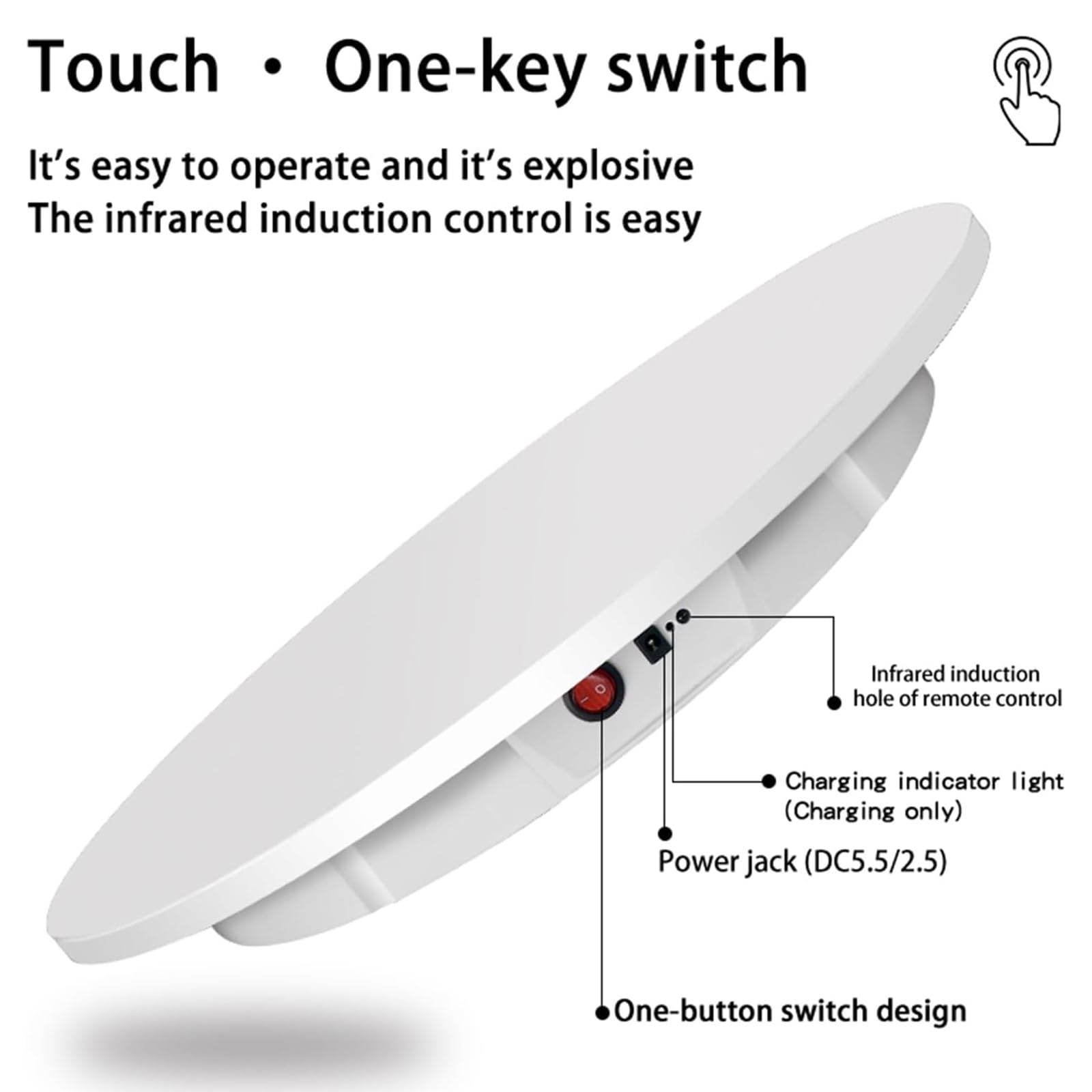 Amazon.co.jp: 360度回転台電動ターンテーブル スピード、電動回転