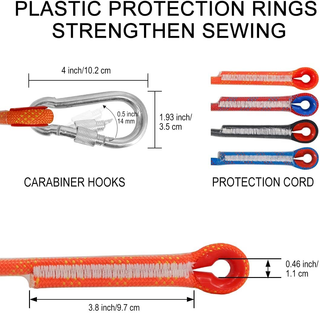 LQSSA Diameter 10 mm outdoor klimtouw, het vuur snelle afdaling