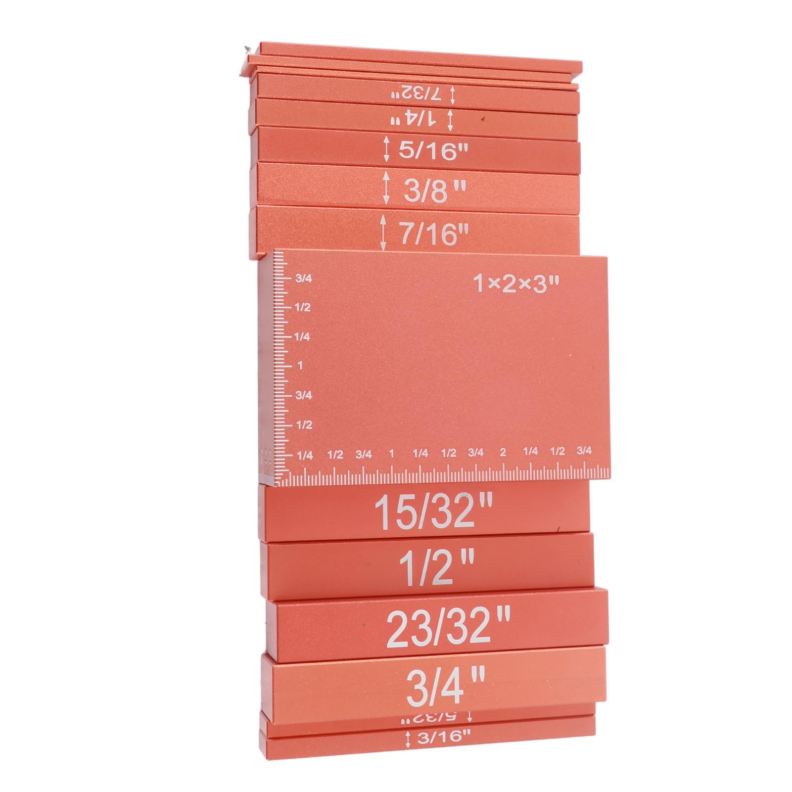 Wysokościomierz Zestaw Płytek 15 Szt. Stop Aluminium (ORANGE)