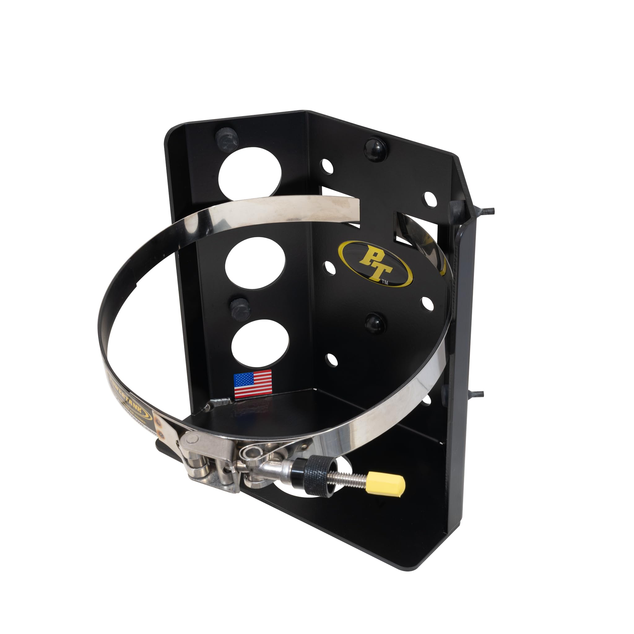 Power Tank5 lb LP Bottle Propane Tank Holder 8 Inch Cylinder Mounting Bracket for Truck Bed, Car, RV, Boat