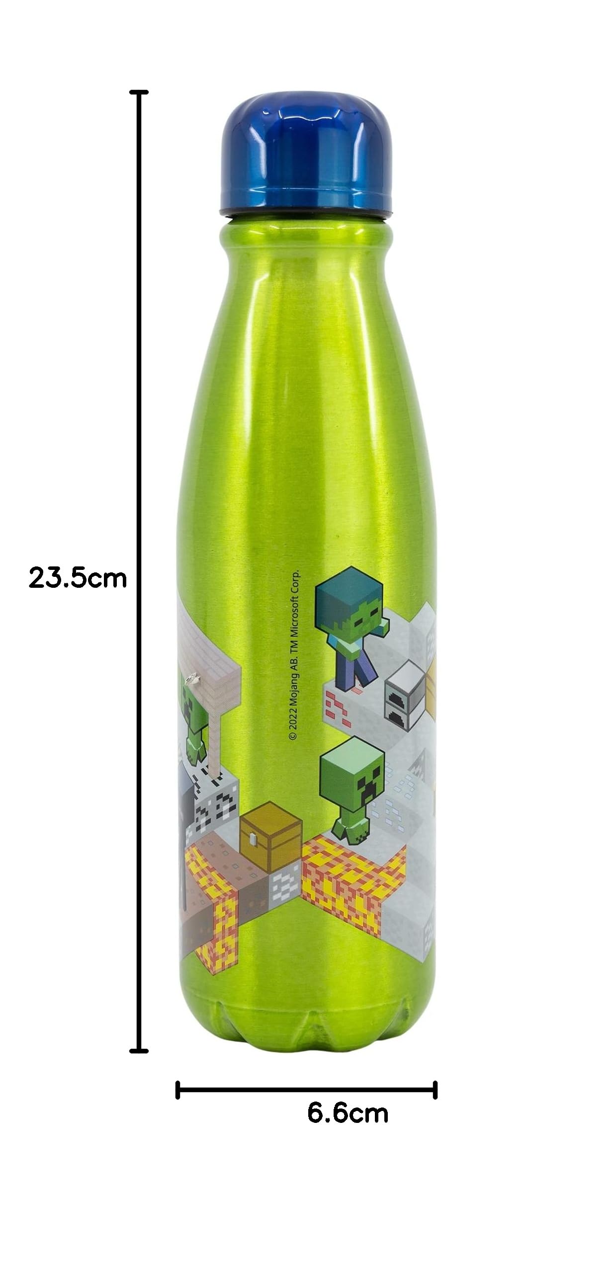 Borraccia Per Bambini A Forma Di Torcia Minecraft - 623 Ml, Senza BPA