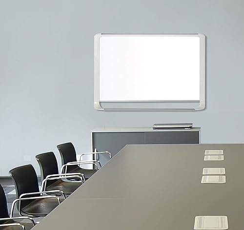 Miniatura 7 de MasterVision MVI Series - Pizarra magnética de acero lacado de borrado en seco, fácil de limpiar, resistente a los arañazos, para montaje en pared,