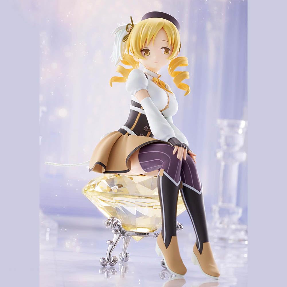 Zhongkaihua Zestaw figurek anime, kawaii, figurka kolekcjonerska dla fanów, 2 szt | Tomoe Mami i Kyouko statuetka siedząca, figurki anime uroczy model z PCW, dekoracja biurka prezenty dla fanów
