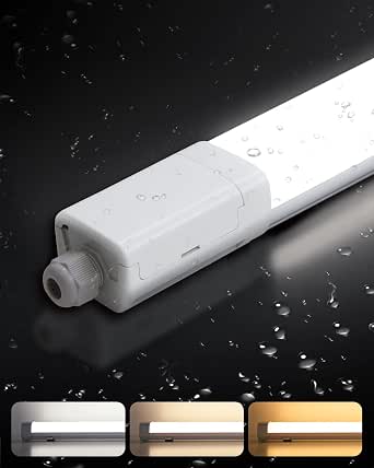 Feuchtraumleuchte LED120cm Mit Stecker, 36W 4000LM LED Röhre, IP66