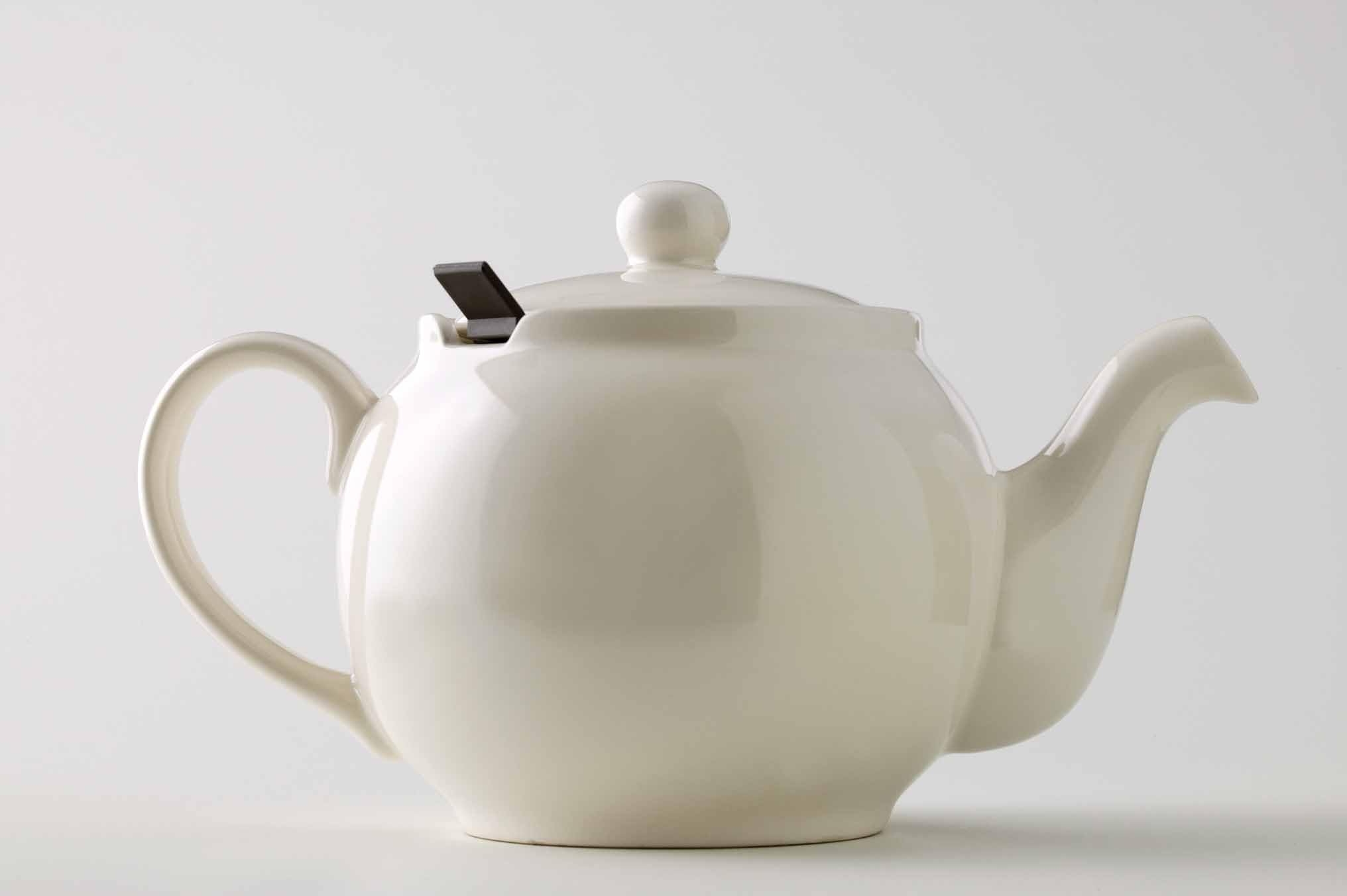 London Teapot Company Chatsford 6 Cup Teapot with Brown Filter, Cream