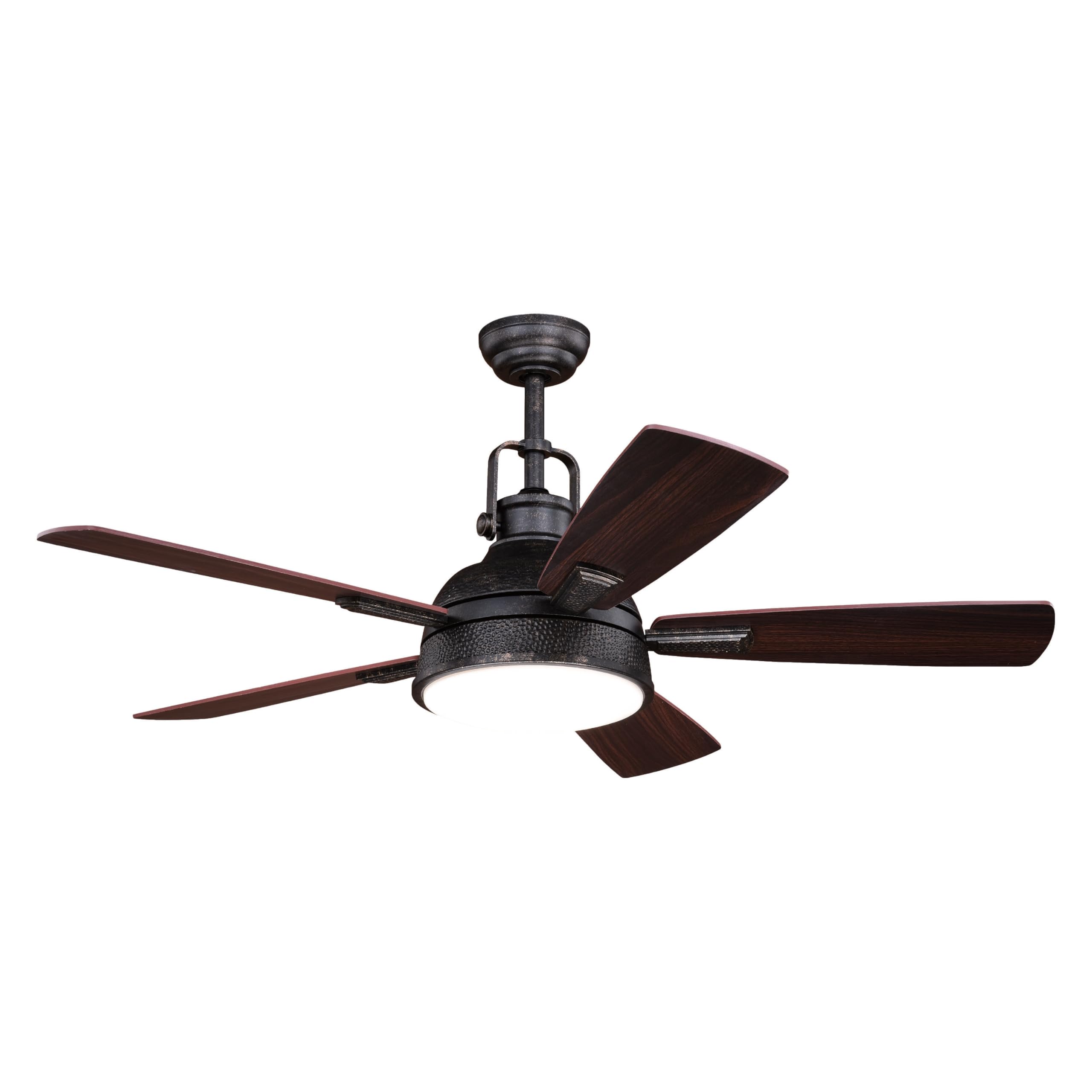 VAXCEL Walton 52 in. Gold Stone Indoor Rod Mount Industrial