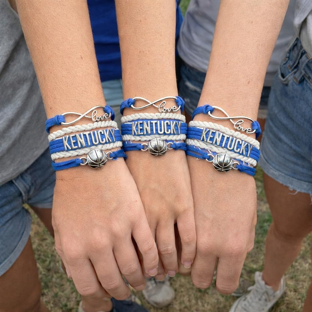 Infinity Collection University of Kentucky Bracelet- Kentucky Wildcats Basketball Bracelet & Perfect Basketball Fan Gift - Image 3