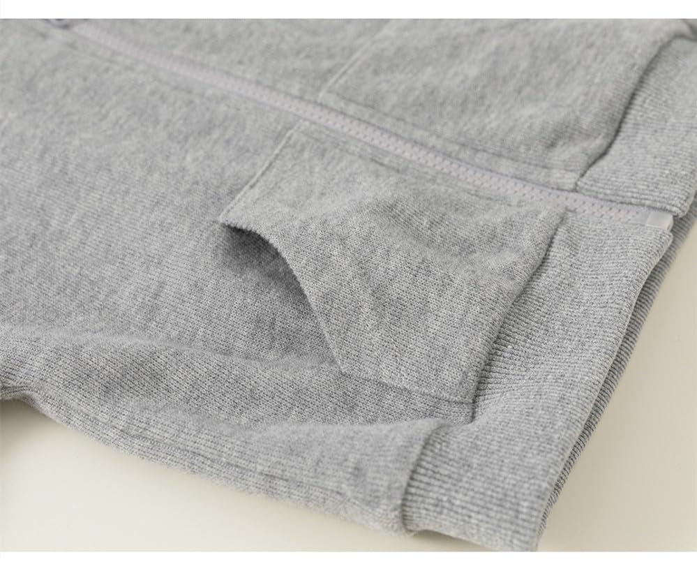 Irsutey Baby Boys Girls Hooded Basic Solid Color Long Sleeve Coat Casual Zip Up Outerwear With Pocket4