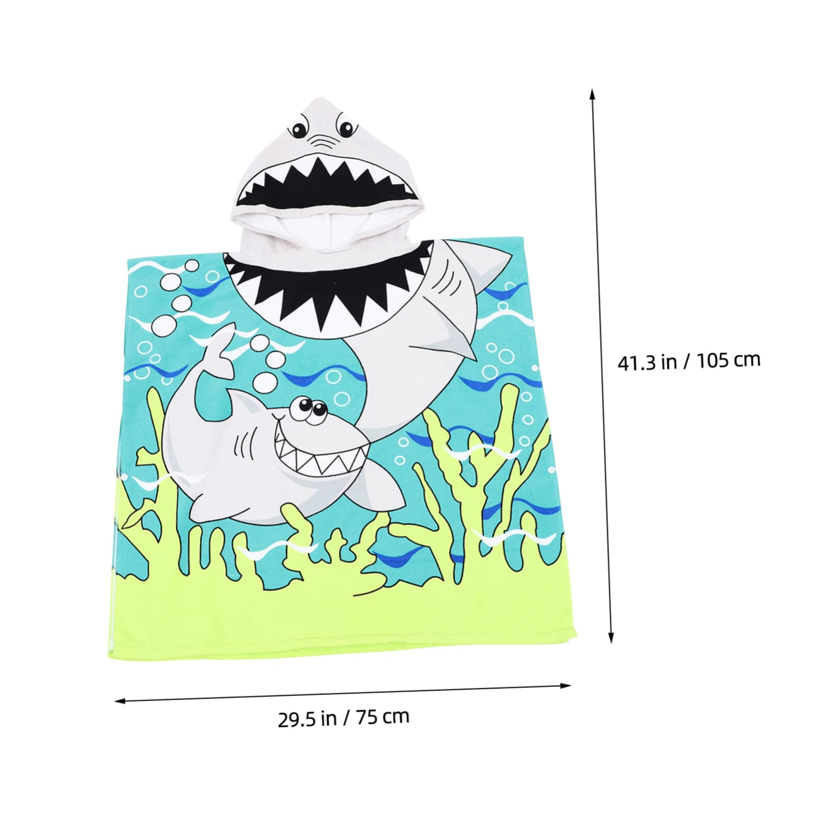 Serviette De Bain À Capuche 3 Pièces pour Garçons Et Filles Poncho Peignoir Absorbant pour La Plage Et La Piscine