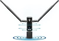 Vista 7 de ALFA Network AWUS036AC Adaptador Wi-Fi inalámbrico USB AC1200 de larga cobertura de largo alcance con antena externa de alta sensibilidad