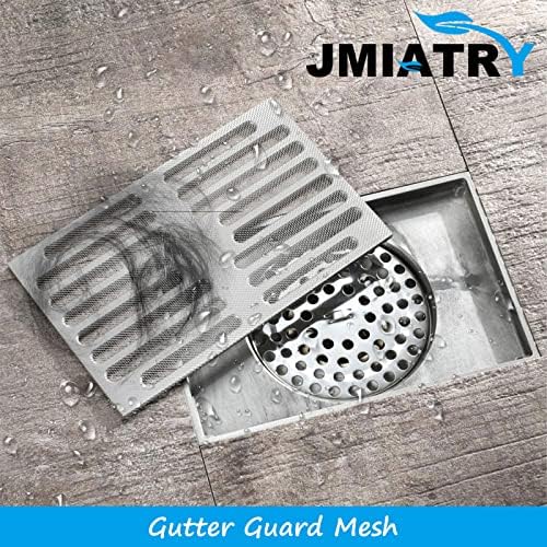 JMIATRY 10 Pcs 304 Stainless Steel Woven Wire Mesh Panels, 12 x 8 Inches Metal Mesh Sheet, 20 Mesh Air Vent Metal Mesh Panels for Air Brick, Windows, Door and Filter