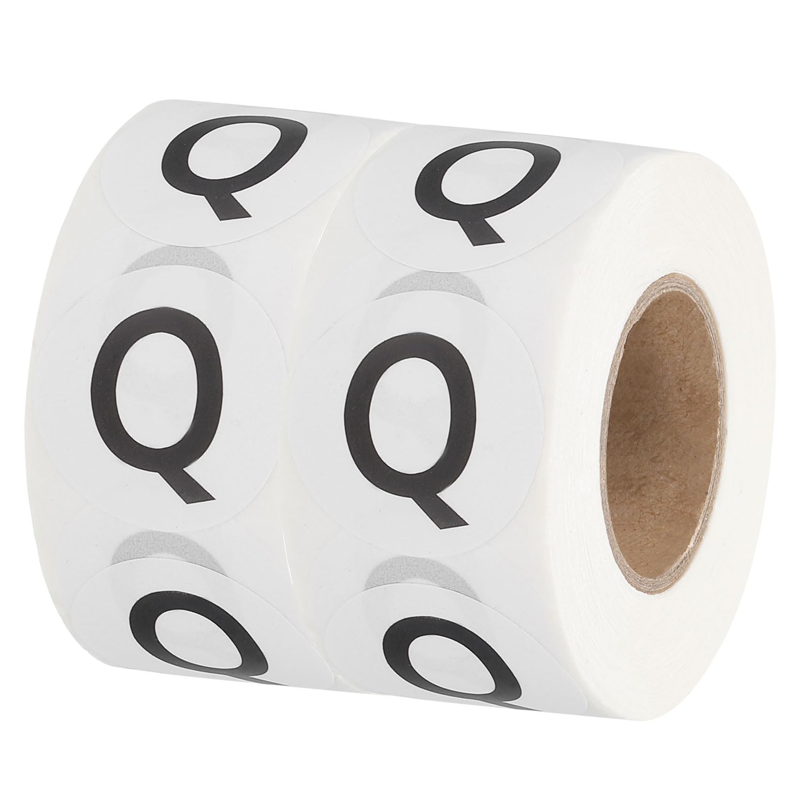 PATIKIL Letter Q Inventory Labels, 1 Inch Capital Letter Stickers Self Adhesive Round Circle Coding Dots Labels (2Roll/Total 1000Pcs) for Office,