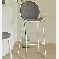 Vista 2 de Tall Bar Stools Bar Stool Modern Metal High Chair Bar Stool Bar Cafe Decoration Back Chair Home Restaurant Kitchen Front Bar Stool Barstools