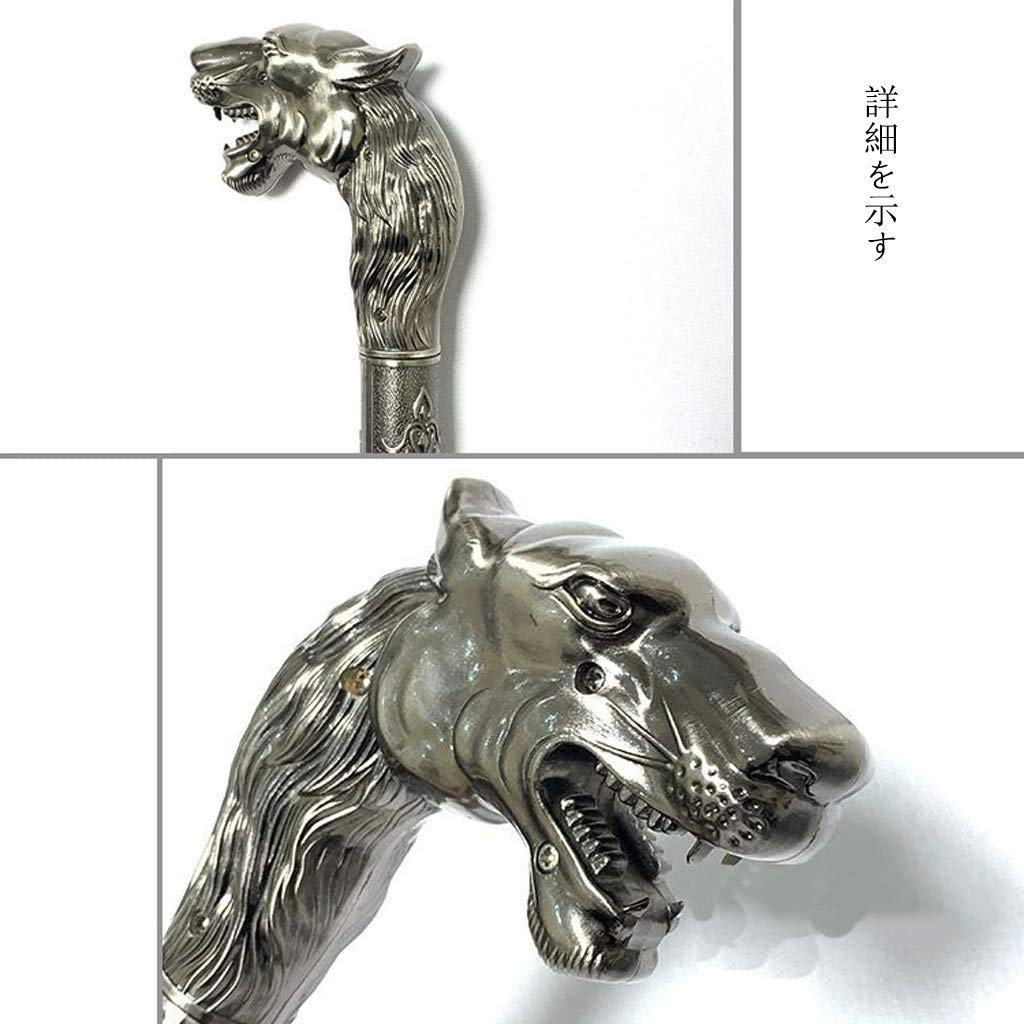 杖 ウルフ 狼 つえ ステッキ おしゃれ 高級 男性 女性 イベント 金属 送料無料★杖★ステッキ★　ウルフ　　91cm