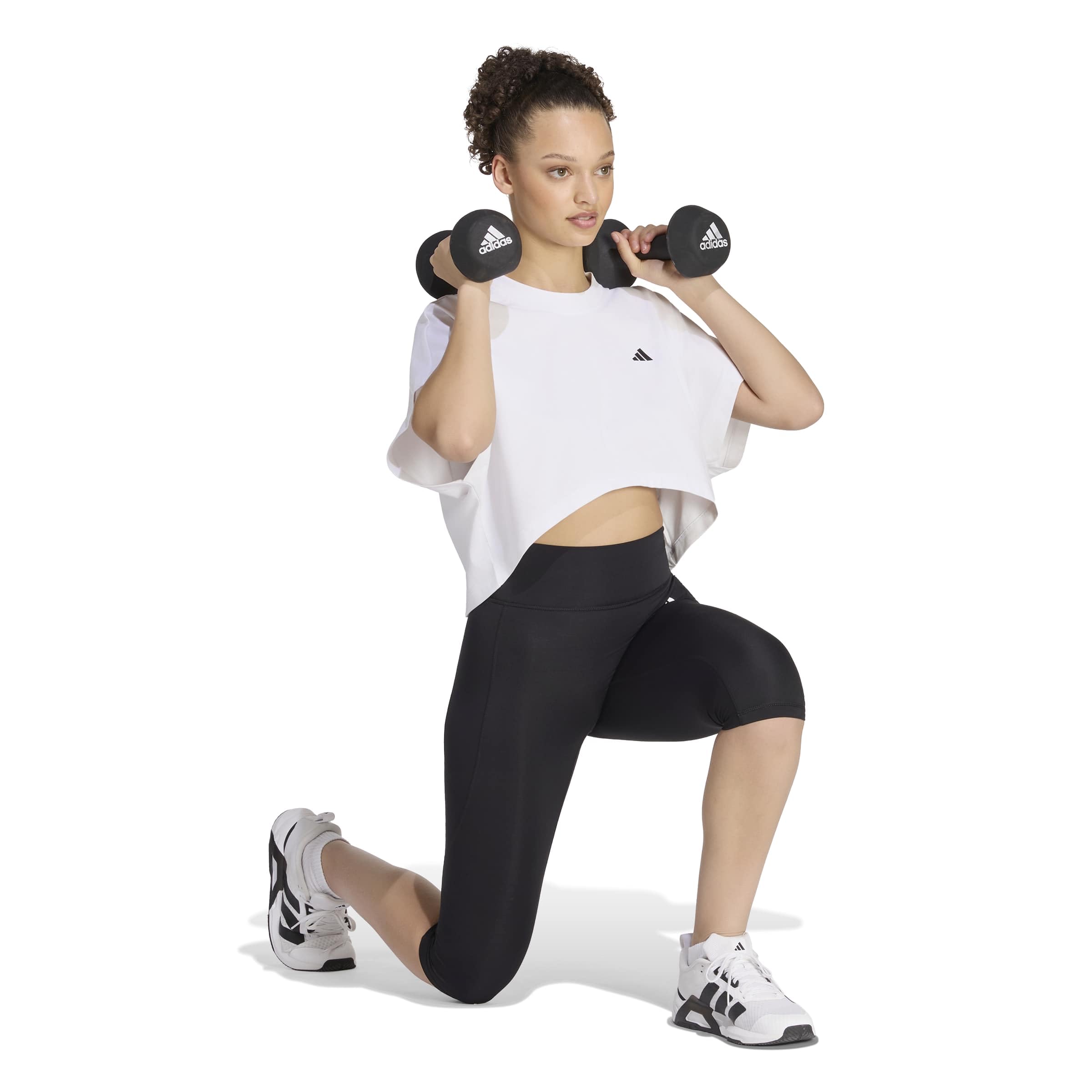 adidas Women Leggings Capri Optime Essentials