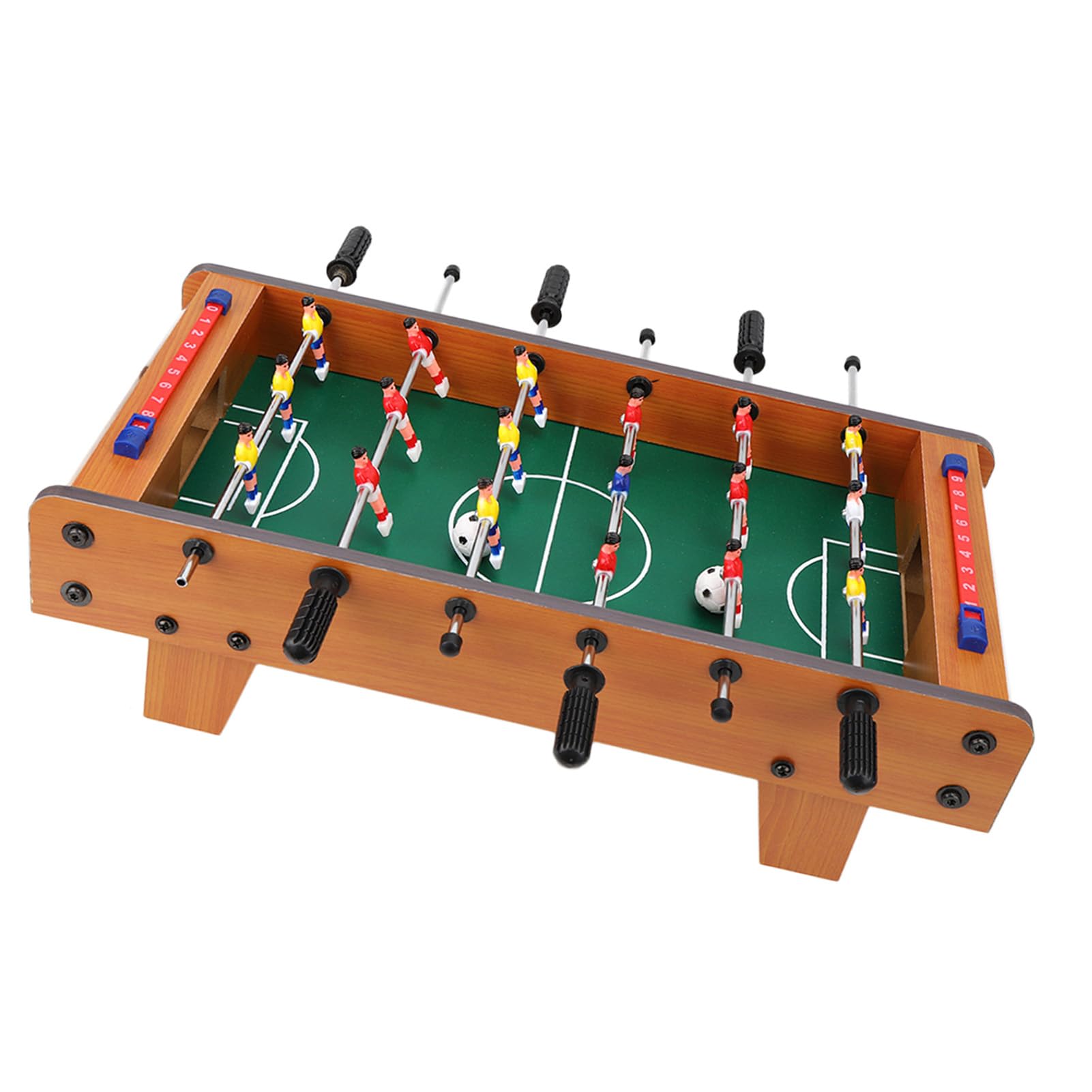 Generic Futbolín de Mesa Competitivo de Madera para Niños y Adultos, Niños Mayores de 2 Años, Color Madera, 19,7 X 9,8 X 6,1 Pulgadas