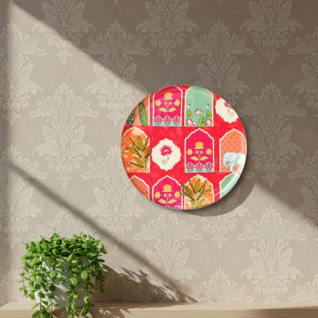 Vintage India Wall Plates - Set of 3 -8