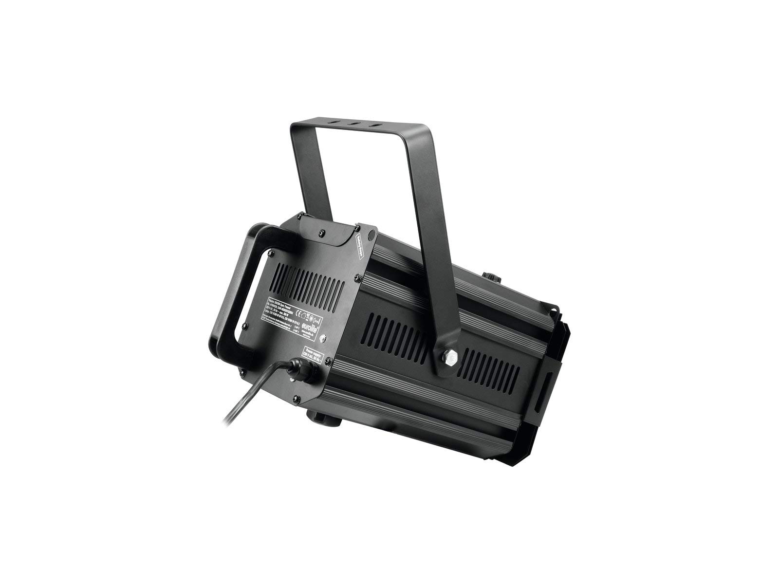EUROLITE Theatre Spot 300/500 Fresnel schwarz | Theaterscheinwerfer für Halogenlampe mit 300 oder 500 Watt Leistung