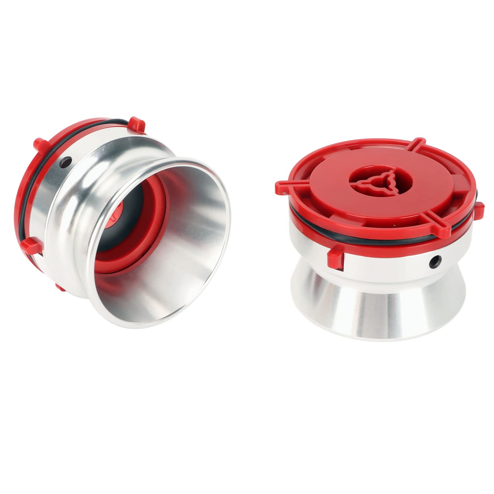 1 Pair Nab Hub Adapters, Reel to Reel Tape Nab Hub Adapter, 10 Inch Aluminium Nab Hub Adapter for Studer for Revox for Akai for Teac (Silver)