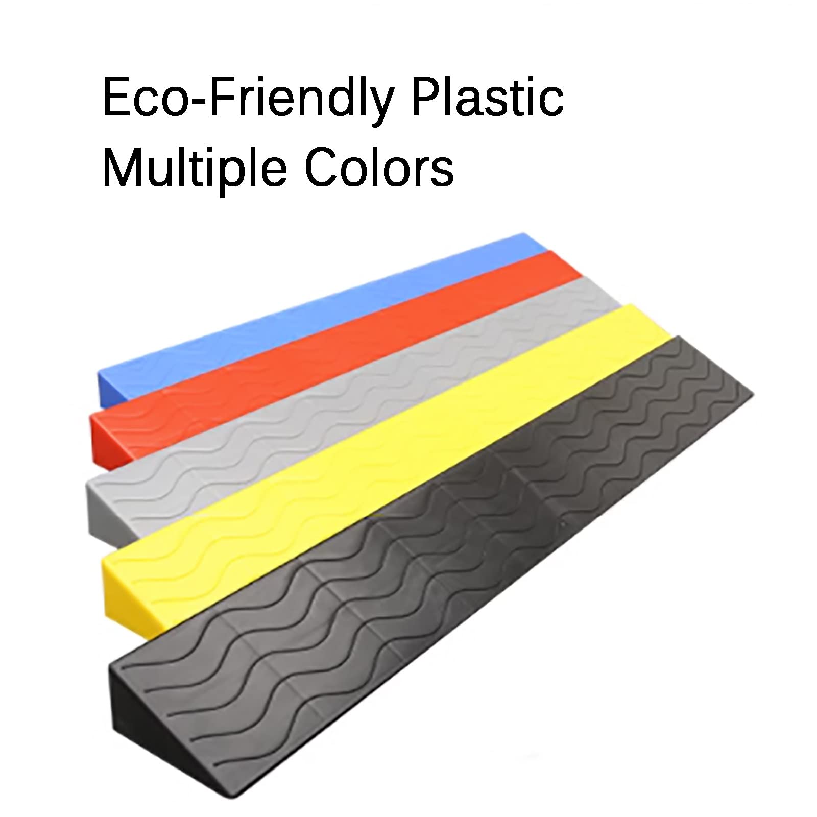 Tragbare Türschwellenrampen, Rampe Rollstuhl, Kunststofframpe zum Kehren von Roboterrollern und Fahrrädern (Color : A, Size : 100x18x8cm)