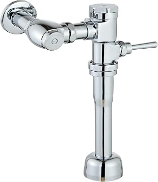 Adjustable Exposed Manual toilet Flushometer 3.5 Gpf Wall Closet Flush valve for commercial bathrooms Reliable Mechanical Design,standar