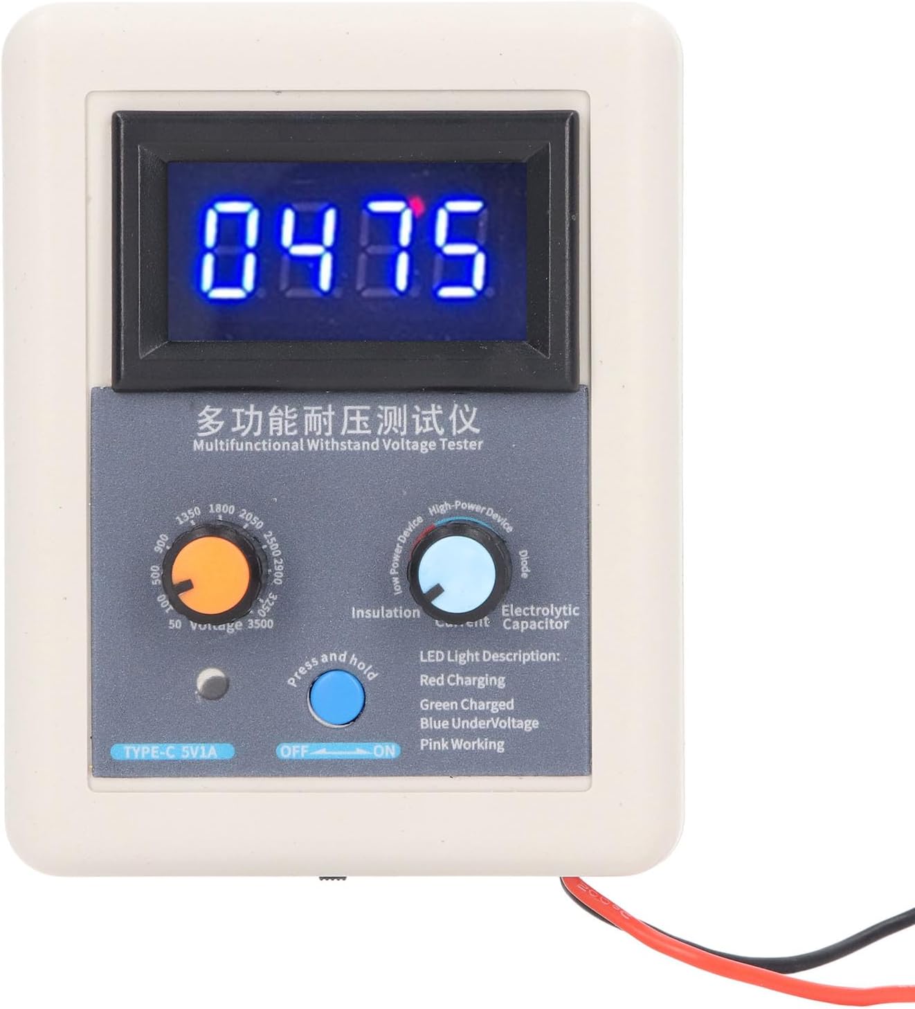 IGBT Tester - Voltage Capability Tester for Diode, MOS Triode, Transistor, 500-3500V Portable Device