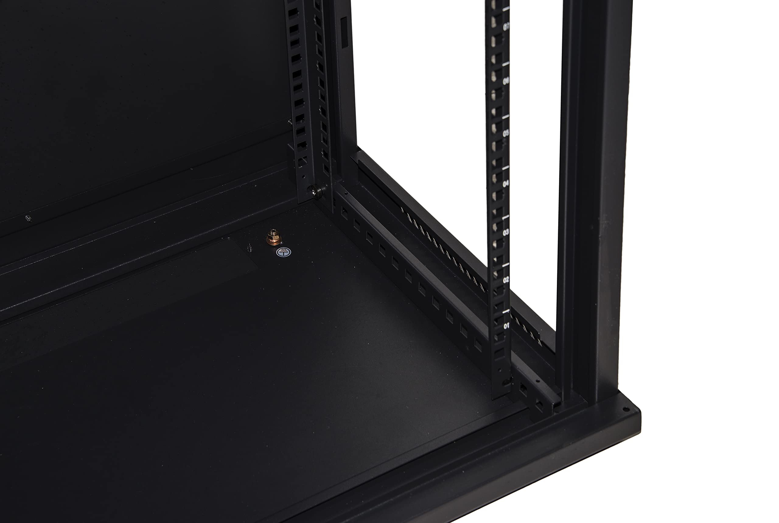 Armadio Rack 19" 9 Unita' da Muro A 500 x (L) 600 x (P) 450 Nero DISASSEMBLATO Porta Vetro