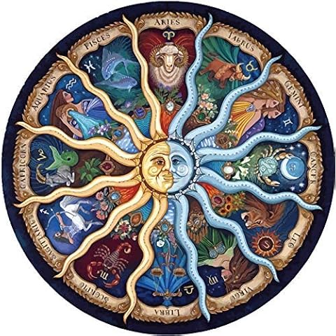 WEIYP 5D Diamond Painting Kits for Adults Full Drill Christmas The Twelve Constellations Embroidery Rhinestone Painting Cover