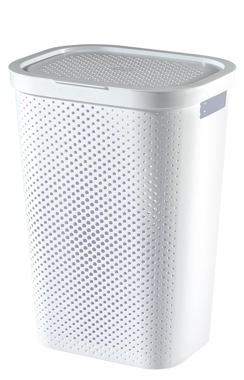 Curver Baúl para la Colada 60L Cesto de Ropa 44x35xH60 Blanco