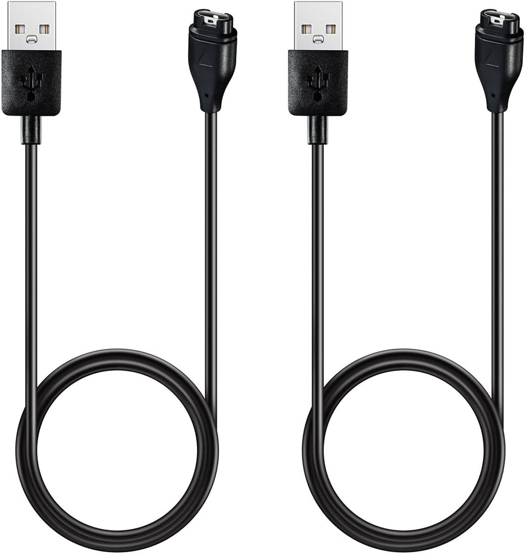 Charger for Garmin Vivosmart 5, Replacement Charging Cable Cord for Garmin Vivosmart 5 Smart Watch [2Pack, 3.3ft/1m]