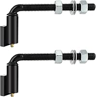 Skelang 5/8" Heavy Duty J-Bolt Gate Hinges - 2000 lbs Capacity, Rust-Resistant Steel, Smooth Ball Bearing Pivot (1 Pair)
