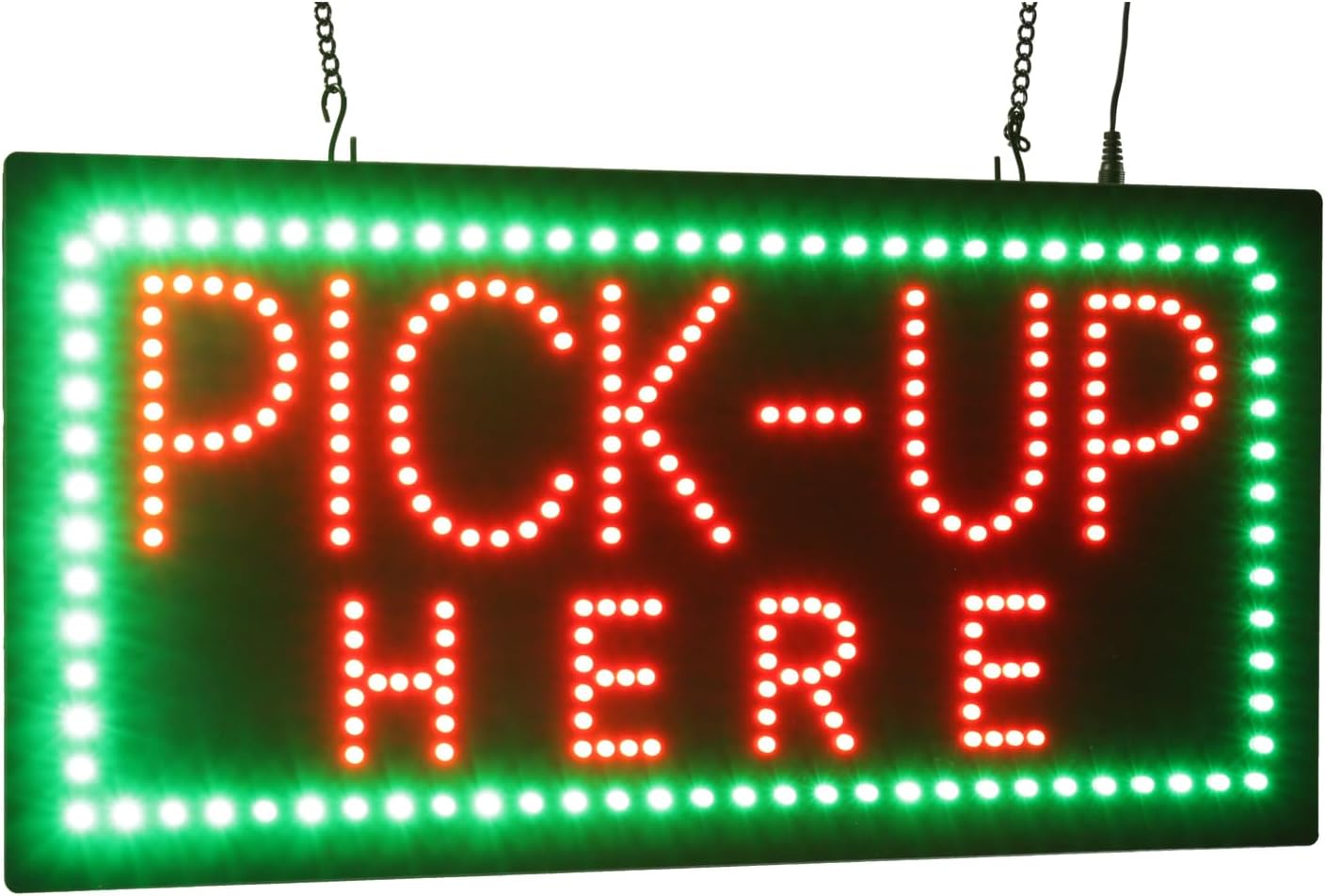 Pick-Up Sign, 19"x10", 48x24cm, TOPKING, LED, Neon, Florescent, Signage, Signboard, Display, Billboard, Screen, Grand Opening, Gift