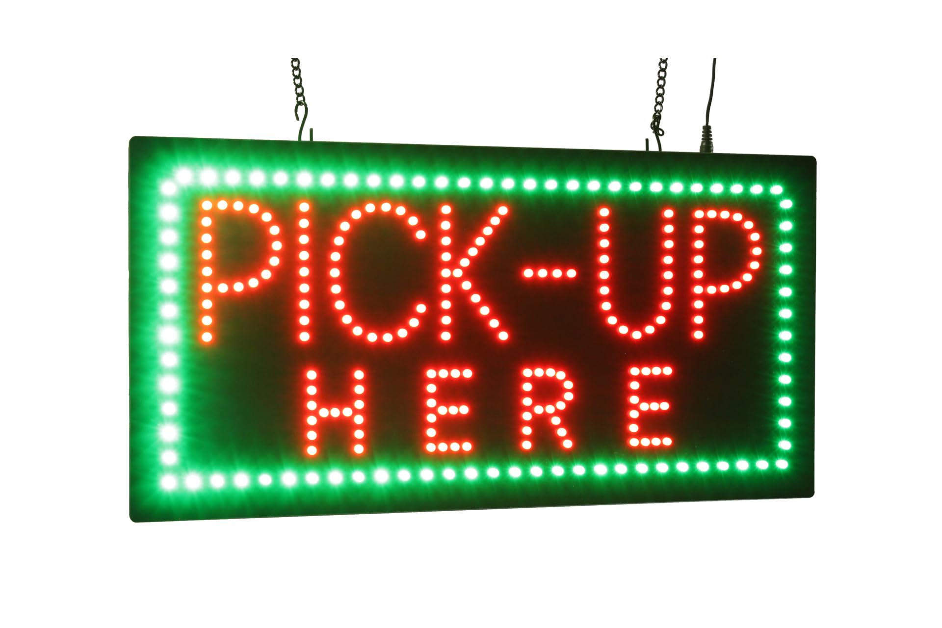 Pick Up Here Sign, TOPKING Signage, LED Neon Open, Store, Window, Shop, Business, Display, Grand Opening Gift