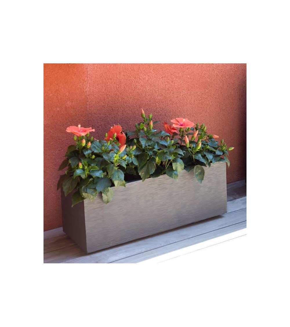 EDA PLASTIQUE Jardiniere Graphit Up - 57 L - 79,5 x 29,5 x 29,5 cm - Gris Anthracite