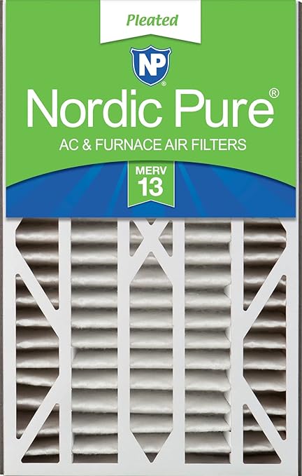 Nordic Pure 16x25x3ABM13-1 MERV 13 AC Furnace Filter
