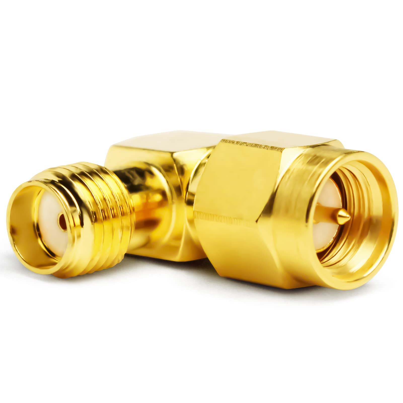 TOJOIN 2 SZTUK Złącza Adaptera Koncentrycznego RF SMA/Typu N do Kabla RF, łącznik do Anteny, Krótkofalówki, WiFi (SMA-JWK1-2pcs)