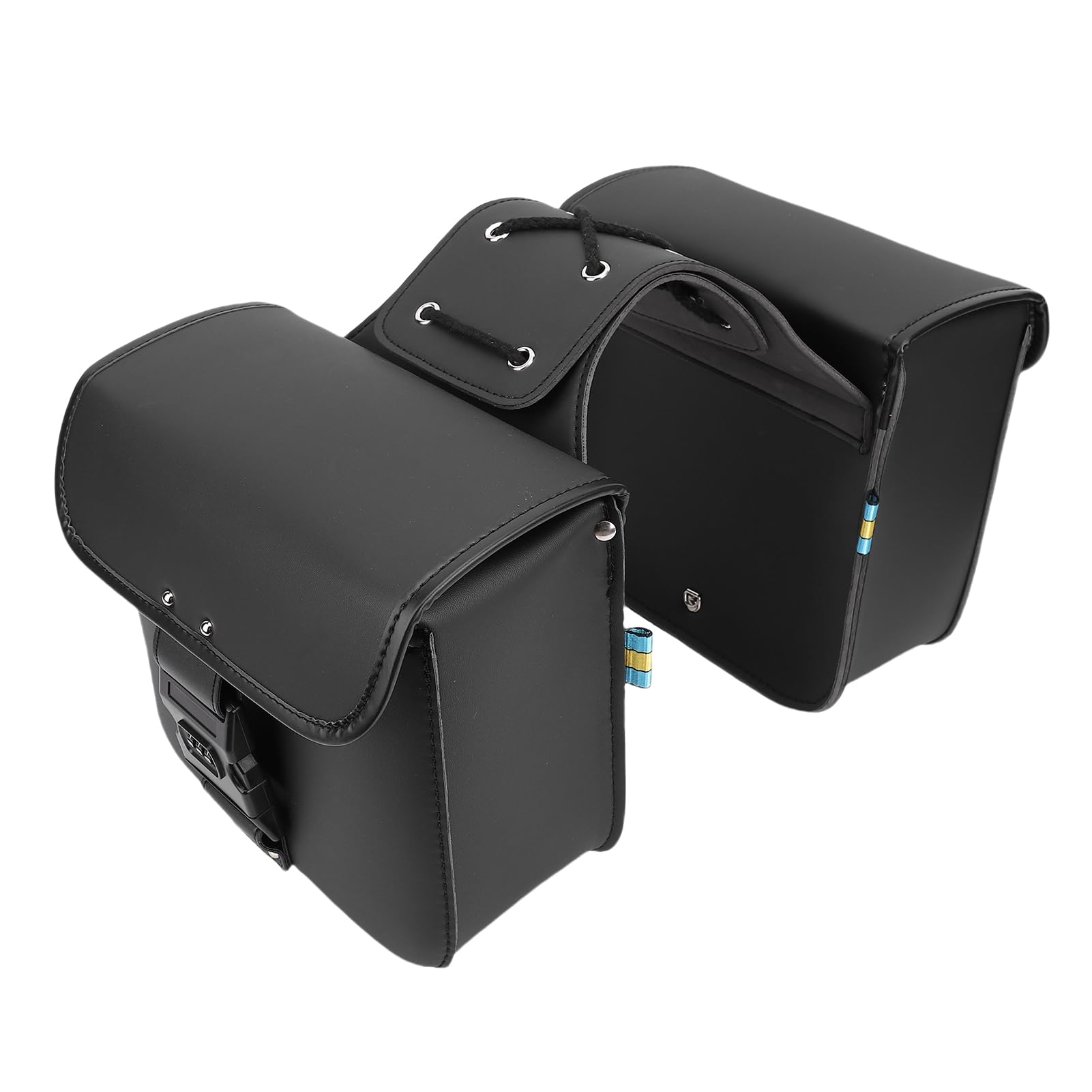 Keenso Borse Laterali Moto, Pelle PU Borsa Side Moto con Serratura, 7.4L | Borse laterali per moto, Borse laterali per moto in pelle PU con serratura, Conservazione della forma impermeabile da 7,4